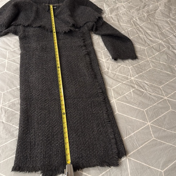 Giorgio Armani a Milano - borgonuovo 21 tweed sweater coat, charcoal, size XS/S - Picture 6 of 8